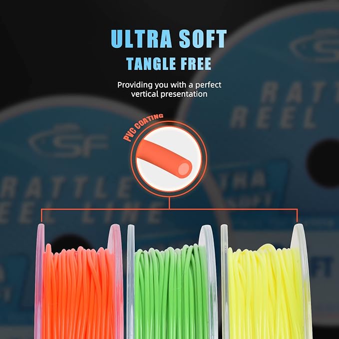 SF Rattle Reel Line for Ice Fishing Rattle Reels