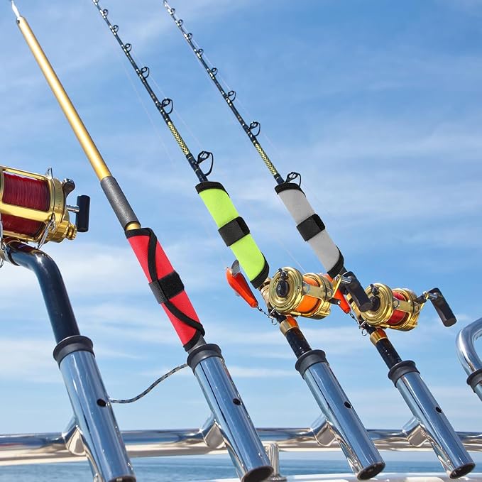 Fishing Lure Covers, 5.9" Rod Lure Wrap, Lure Wraps for Fishing Rod, The Best Choice for Tri Color Mixed