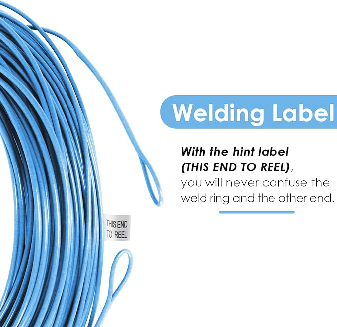 SF Fly Fishing Line Weight Forward Floating Fly Line for Fly Fishing 3wt 4wt 5wt 6wt 7wt 8wt 100FT Double Welded Loops