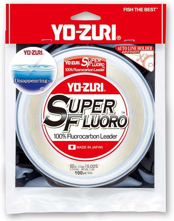 YO-Zuri Fluorocarbon Line Super Fluoro 30YDS/100YDS Color: Clear