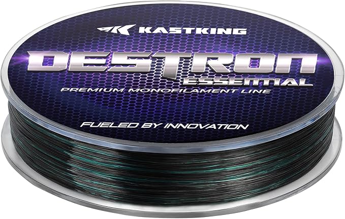 KastKing Destron Essential Monofilament Fishing Line, Advanced Polymer Coating for High Abrasion Resistance, Super Smooth, High Strength, Low Memory Mono Line, Fresh and Saltwater Fishing