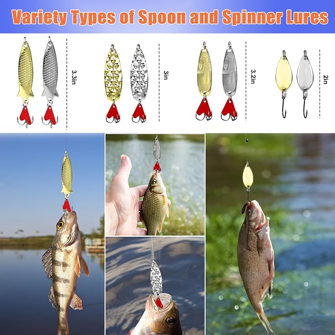 Gifts for Teen Boys, Teenage Boy Graduation Gifts for 10 11 12 13 14 15 16 17 18 Years Old, Tween Boys Toy Gift Ideas, Son Brother Boyfriend Birthday Gifts, 24 PC Fishing Lure Accessories
