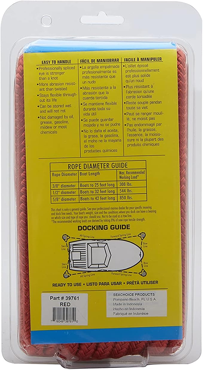 Seachoice Double-Braid Nylon Dock Line