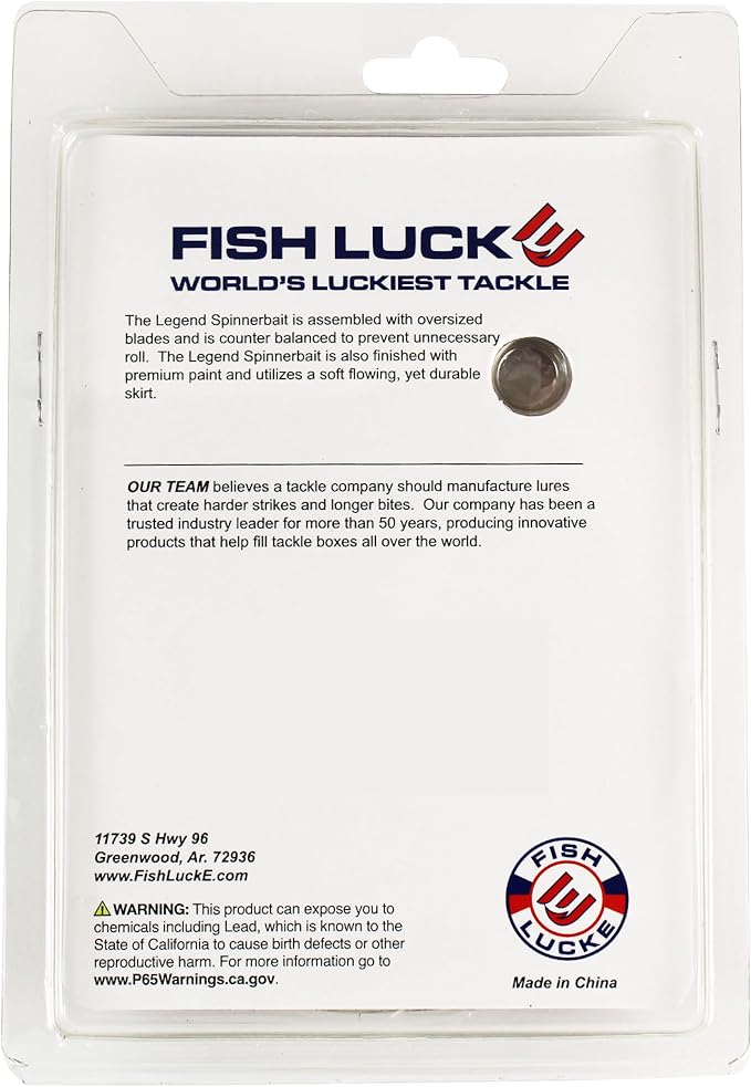 Luck E Strike Jimmy Houston Legends Spinner Bait with Willow Blades