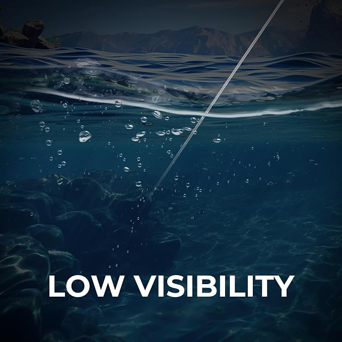 KastKing Kovert 100% Fluorocarbon Fishing Line - Clear Fishing Leader, High Sensitivity, Strong Knot Strength, Shock & Abrasion Resistant, Extreme Clarity, Ultra-Low Visibility, Fast Sinking