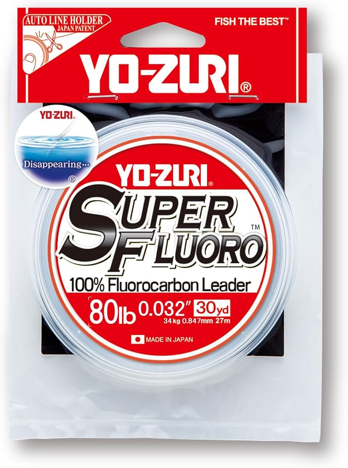 YO-Zuri Fluorocarbon Line Super Fluoro 30YDS/100YDS Color: Clear