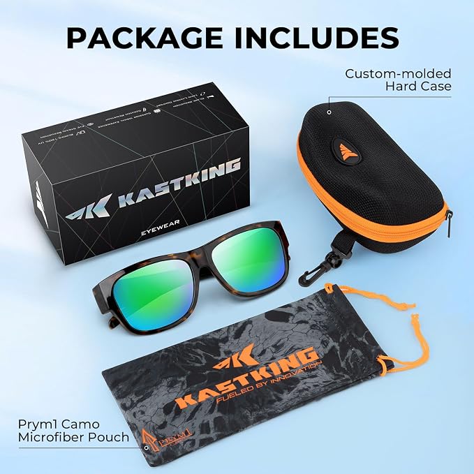 KastKing Chariton Fit-Over Polarized Wrap Around Over Sunglasses for Men and Women, Ideal for Driving Fishing Cycling Running