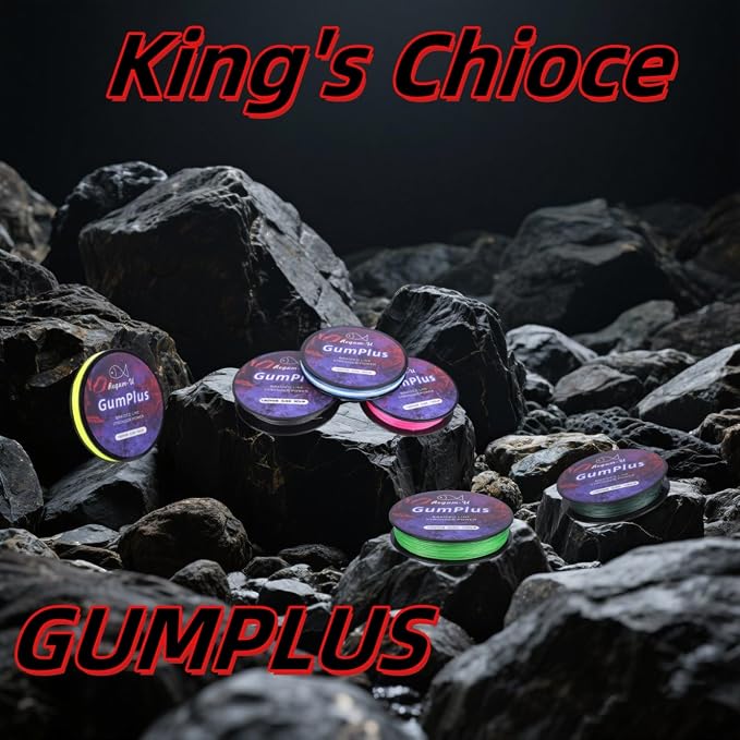 GumMAX 545/1093/1640yds 5-100LB 8X Braided Fishing Line Abrasion Resistant Superline Zero Stretch & Smaller Diameter Confuse & Never Fade in Saltwater and Freshwater