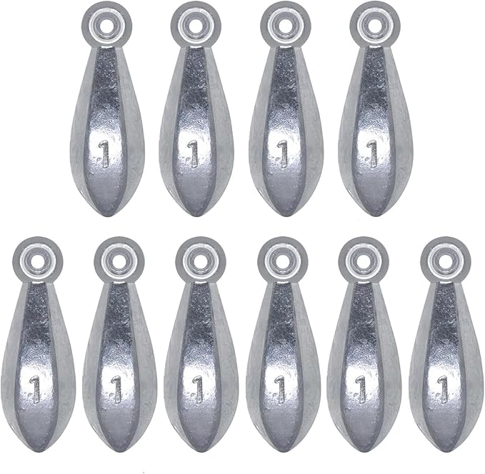 Fishing Weights Sinkers Bank Fishing Lead Sinkers Bullet Fishing Weights Ocean Saltwater Surf Fishing Gear Fishing Assortment 1oz 2oz 3oz 4oz