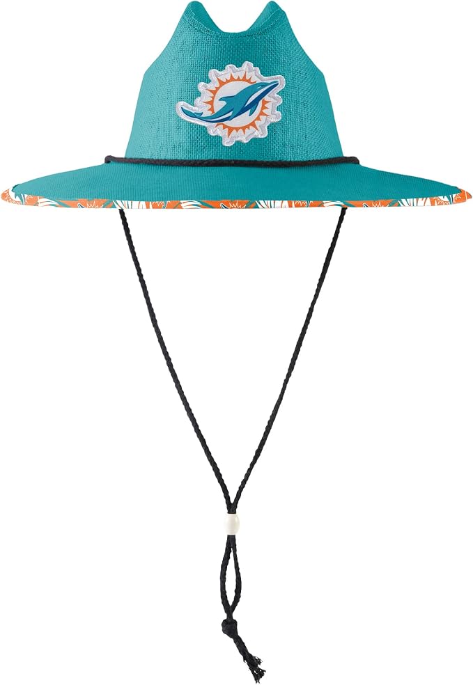 FOCO Men's NCAA College Team Logo Floral Straw Sun Hat