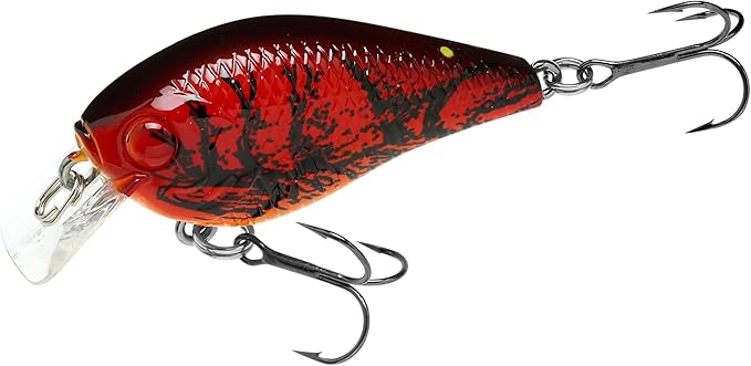 Lucky Craft LC 0.5 Squarebill Crankbait, Silent Fishing Lure for Bass Trout and Pike, Made in Japan, Freshwater Fishing Gear, Hard Bait Bass Lures