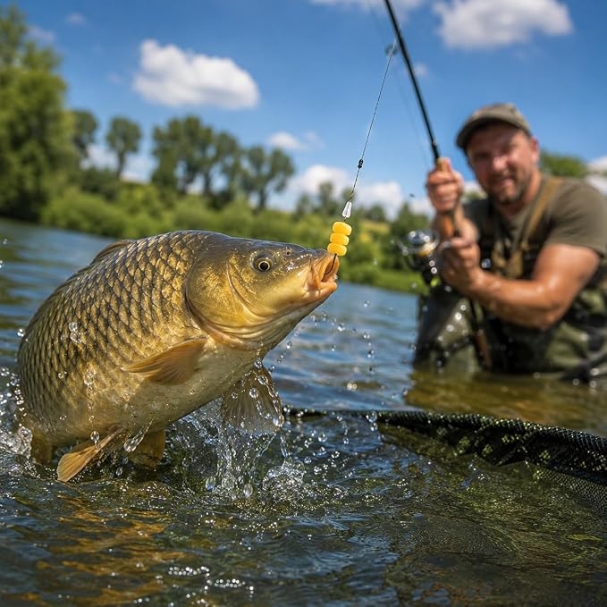 52pcs/218pcs Carp Fishing Rig Kit with Pop-Up Boilies, Dumbell Baits and Rig Needles Fishing Accessories