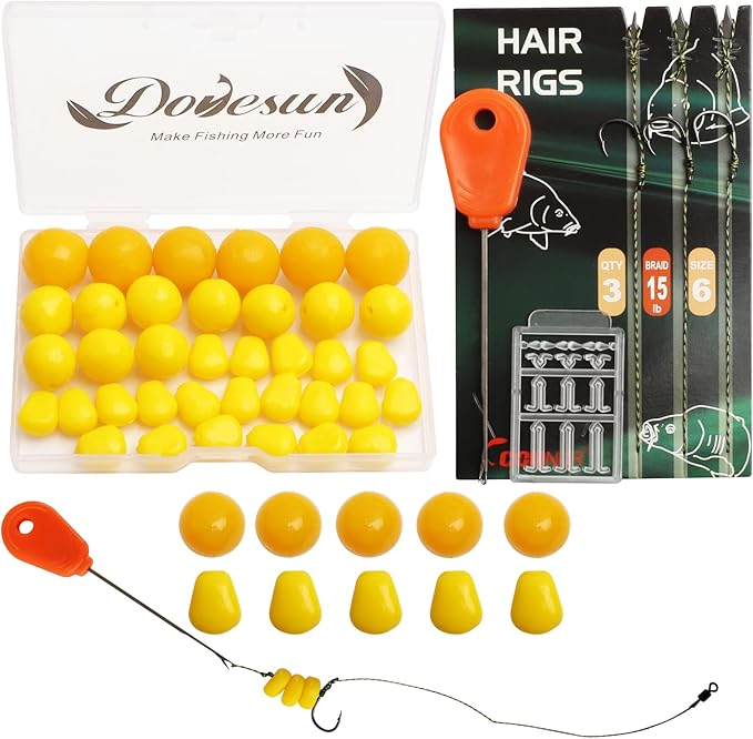 Dovesun 41PCS/151PCS Carp Fishing Hair Rigs Baits Carp Rigs Kit Fishing Equipment Accessories
