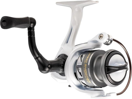 Lew’s Wally Marshall Speed Shooter Spinning Reel, Size 75 Fishing Reel, 5.0:1 Gear Ratio, 3+1 Bearings (Clam Packaging)