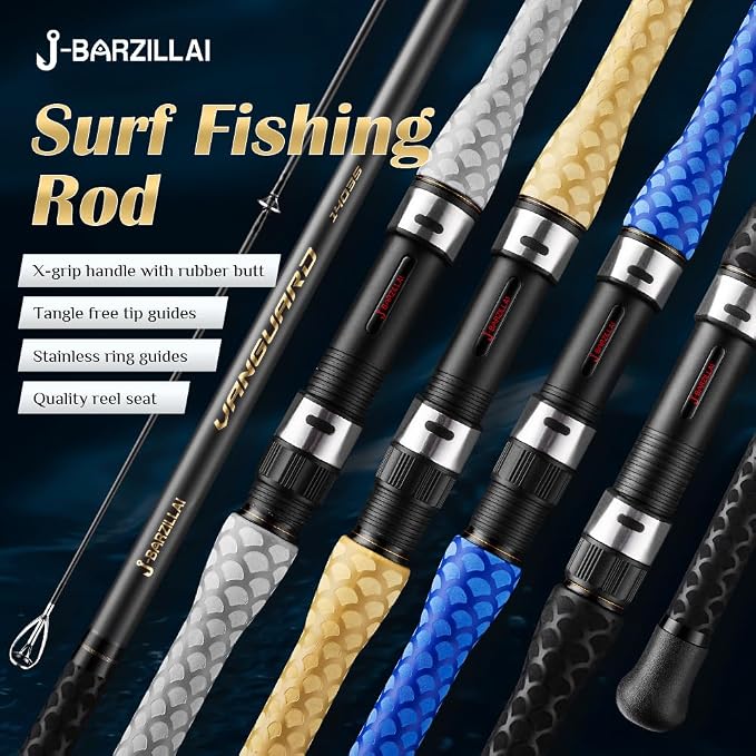 Carbon Surf Spinning Fishing Rod, Ultra-Light High-Sensitivity Graphite Pole, Saltwater/Onshore 3/4 Pieces Surf Fishing12ft 13ft 14ft 15ft Rod
