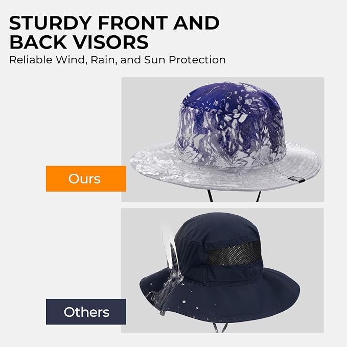 KastKing Sol Armis UPF 50 Boonie Hat - Sun Protection Hat, Fishing Hat, Beach & Hiking Hat, Paddling