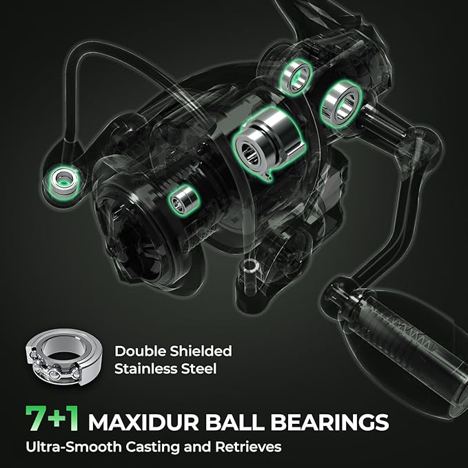 KastKing Spartacus II Twin-Tip Fishing Rod and Reel Combo, Spinning & Casting Combo, Fishing Poles and Reels Combo, KastFlex IM6 Graphite Blanks, 2-Piece Rods with Extra Tip