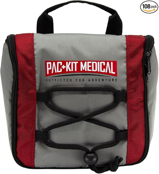 Pac-Kit Trailblazer 3 Outdoor First Aid Kit for Hiking, Camping and Outdoor Travel, 108 Pieces