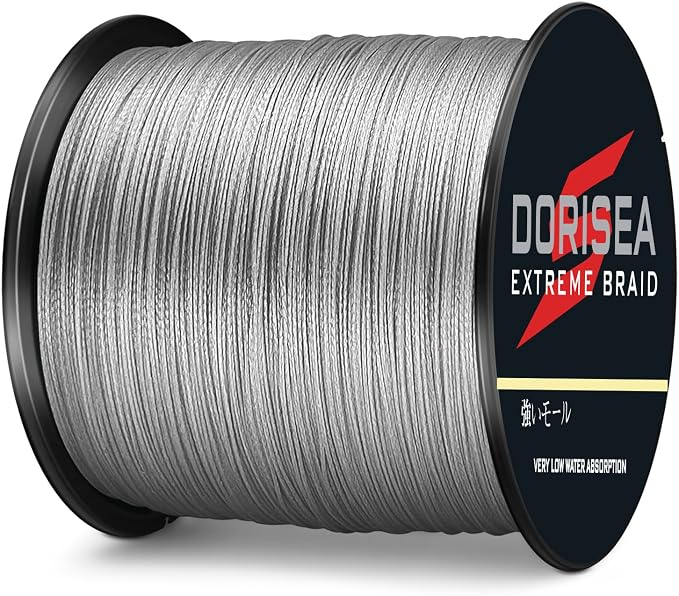 Extreme Braid 100% Pe Grey Braided Fishing Line 109Yards-2187Yards 6-550Lb Test Fishing Wire Fishing String-Abrasion Resistant Incredible Superline