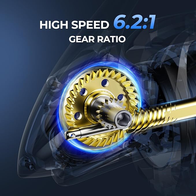 KastKing ReKon Saltwater Spinning Fishing Reel – Up to 55LBs Max Drag Big Game Fishing Reel - Innovative NyliTech Body- Water Resistant - MaxiDur 5+1+1 Corrosion-Resistance Bearing System