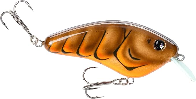 Strike King Hardliner Fishing Lure, Flat Sided Crankbait, Circuit Board Lip, Extra Tight Wobble, Size 4 Treble Hooks