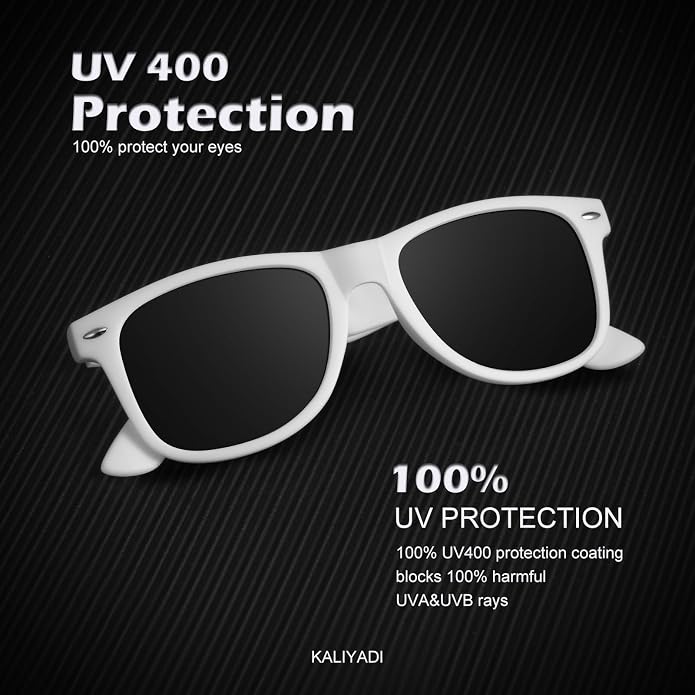 KALIYADI Polarized Sunglasses for Men and Women Matte Finish Sun glasses Color Mirror Lens UV Blocking (3 Pack)