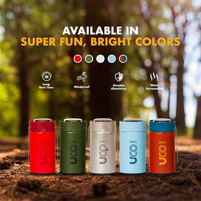 UCO Candle Lantern Value Pack with 4 Candles and Storage Bag, Collapsible Candle Lantern for Camping & Emergency Preparedness