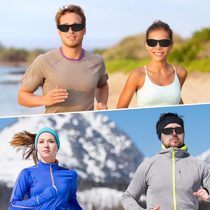 TOODOO 4 Pairs Men Polarized Sunglasses with UV Protection Driving Glasses Sports for Sport Outdoor Activities