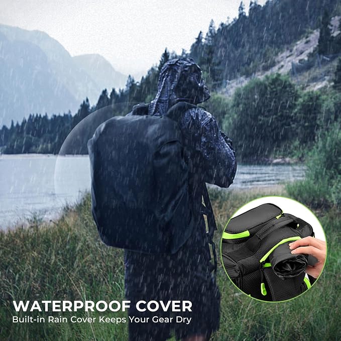 KastKing Bait Boss Fishing Tackle Backpack with Rod Holders-4 Tackle Boxes-Rain Cover,Storage for Fishing Gear
