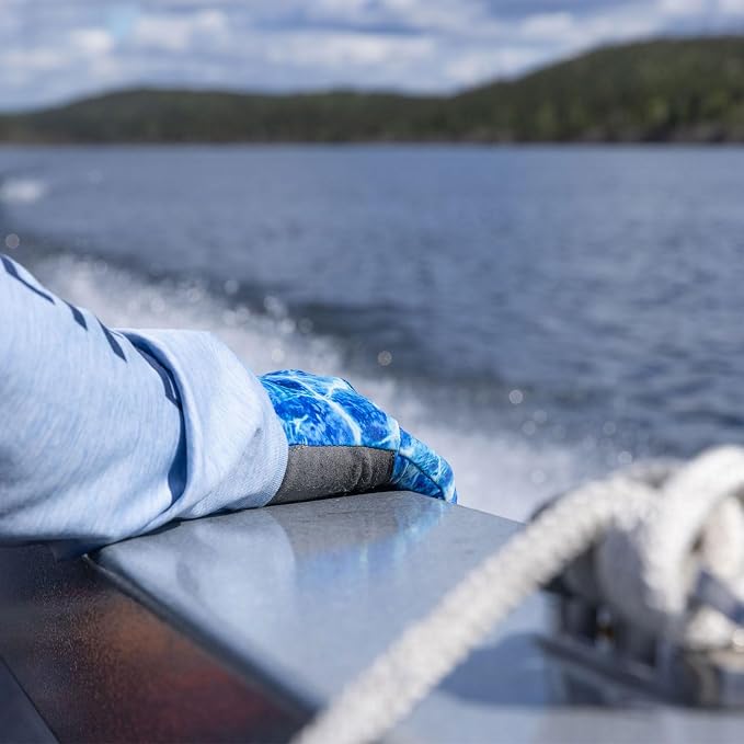 Glacier Glove Ascension Bay 50+ Sun Protection Durable Lightweight Breathable Quick-Dry Fingerless Outdoor Fishing Sun Glove