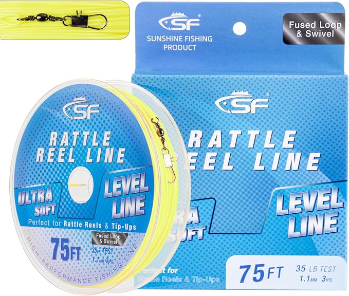 SF Rattle Reel Line for Ice Fishing Rattle Reels