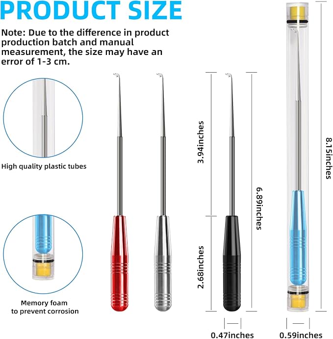 Fish Hook Remover Tool,Fishing Hook Quick Removal Device,Fishing Gear Security Extractor Equipment Kits for Adult,Hook Extractor Accessories Tools with Storage Tube,4Pcs