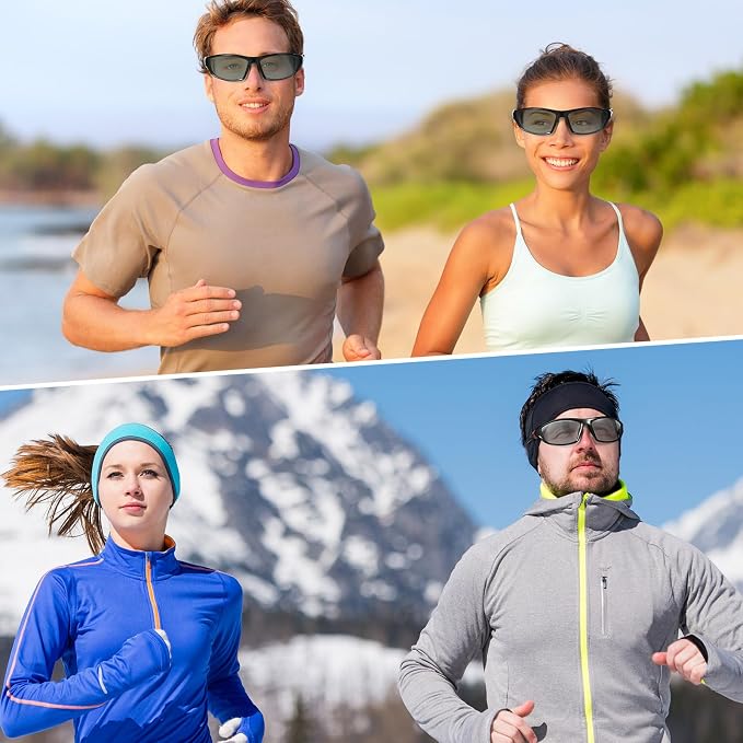 TOODOO 4 Pairs Men Polarized Sunglasses with UV Protection Driving Glasses Sports for Sport Outdoor Activities
