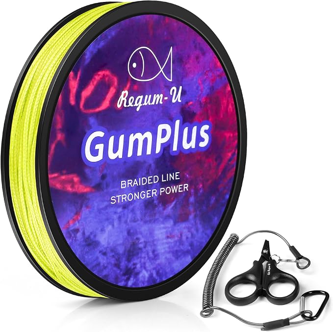 GumMAX 545/1093/1640yds 5-100LB 8X Braided Fishing Line Abrasion Resistant Superline Zero Stretch & Smaller Diameter Confuse & Never Fade in Saltwater and Freshwater
