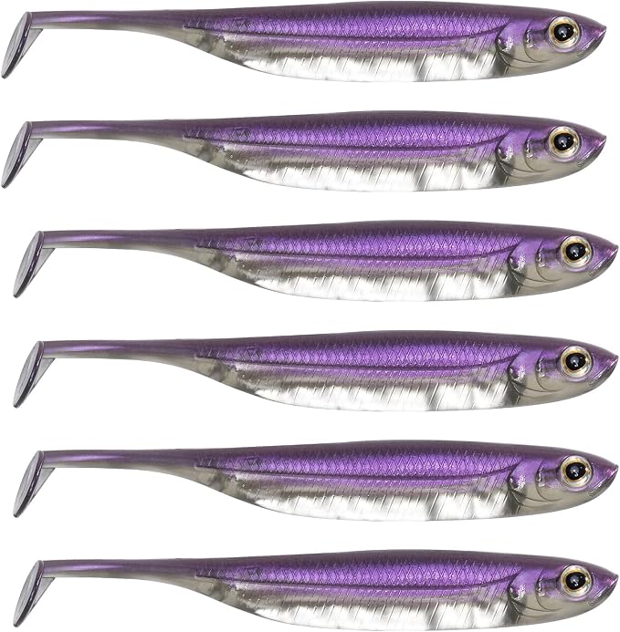 Dr.Fish Paddle Tail Swimbaits, Soft Fishing Lures for Bass Fishing 2.75-4.75 Inches, Freshwater & Saltwater Soft Plastic Baits Swim Shad Bait Minnow Lures Drop Shot