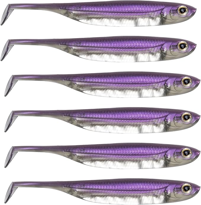 Dr.Fish Paddle Tail Swimbaits, Soft Fishing Lures for Bass Fishing 2.75-4.75 Inches, Freshwater & Saltwater Soft Plastic Baits Swim Shad Bait Minnow Lures Drop Shot