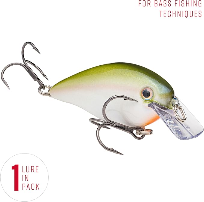Strike King KVD 1.5 Hard Knock Fishing Lure, 3/8 oz, 3D Lifelike Eyes