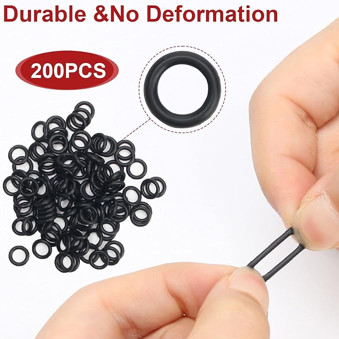 2 Pack Wacky Rig Tools and 200 PCS Worm O Rings, Wacky Worm Kit for Stick Soft Baits Wacky Fishing Rigging Tool