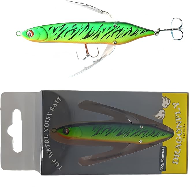 opwater Crawler Walks On Water Dragonfly Big Bass Blow Ups Great Fishing Gift Great for Freshwater Fishing
