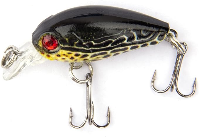Micro Fishing Lures Crankbaits Baits Lure，Mini Fishing Lure Swimbaits Micro Crank Baits Topwater Lures for Freshwater Saltwater Bluegill Pumpkinseeds Trout Perch with Tackle Boxes
