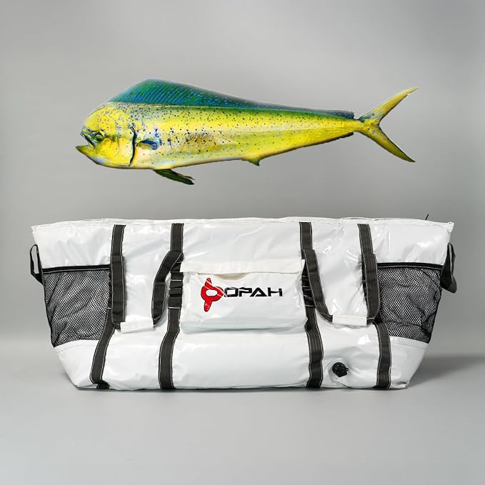 Opah Gear Fathom 6 Insulated Fish Kill Cooler Bag for Offshore, 70" Lx 24" W x 30" H, Heavy Duty, Marine-Grade Vinyl, UV Resistant, Camping & Fishing