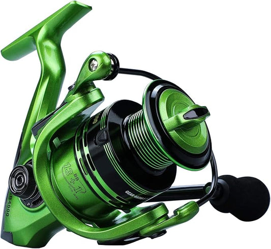Fishing Reels,13+1BB Light Weight and Ultra Smooth Powerful Spinning Reels for Saltwater and Freshwater Fishing