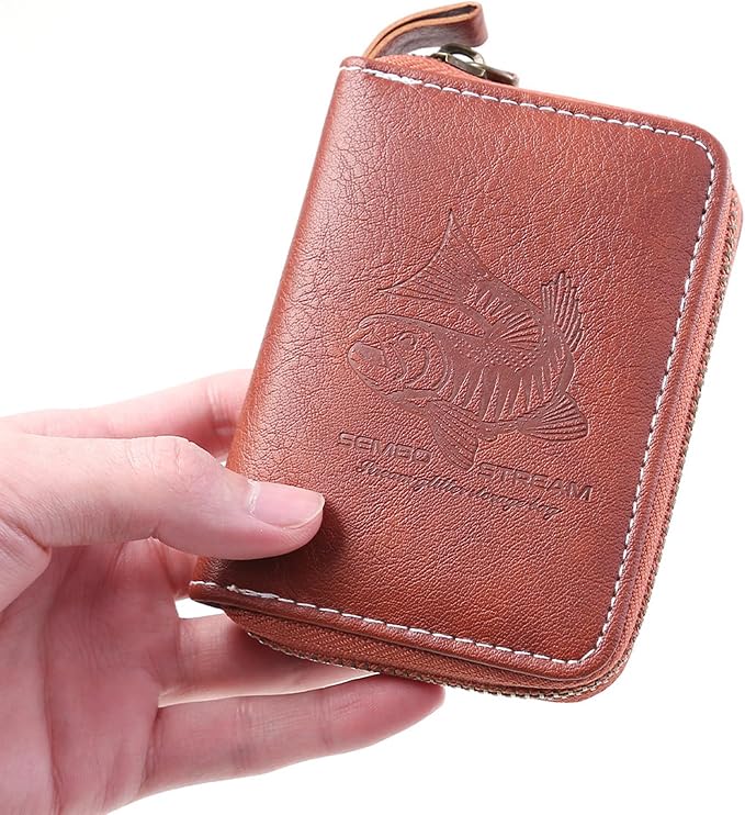 Metal Jigs Spinner Sequins Baits Bag Small Spoon Wallet Fishing Lures Bag Tackle Carry Case Fishing Accessories Small Spoon Wallet