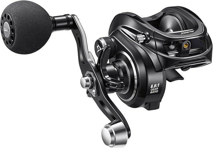 Piscifun Alinox 300 Baitcaster Fishing Reel,Aluminum Frame Baitcasting Reel, 33Lbs Max Drag, Freshwater & Saltwater Low Profile Casting Reel for Musky, Available in 6.6:1/8.1:1 Gear Ratio