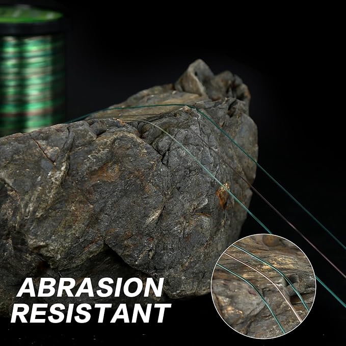 UANTA Monofilament Fishing Line, Superior Abrasion Resistance Mono Line, Ultimate Saltwater Fishing Line Leader Materials, 2025 New Fishing Line Unique Camo Design