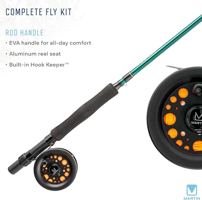 Martin Fly Reel and Fishing Rod Combo Kit