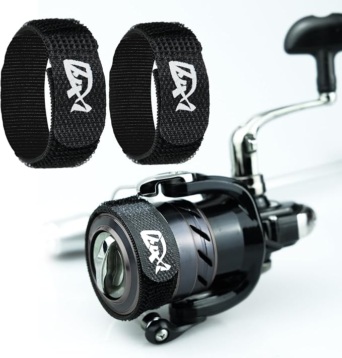 Fishing Reel Spool Cover Protector Band, Elastic Hook and Loop
