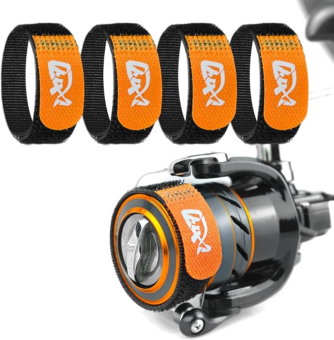 Fishing Reel Spool Cover Protector Band, Elastic Hook and Loop