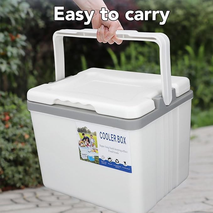 6L Cooler Box, Portable Insulated Hard Cooler, Keeps Food and Drinks Cold for Outdoor Camping Picnic Fishing