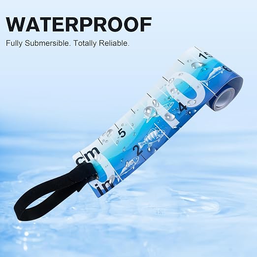 OROOTL Fish Ruler Fishing Measuring Tape, 2 Packs 36in/90cm Folding Fish Tape Measure with Storage Strap Portable Roll Up Fishing Ruler Waterproof Fish Tape Measure Tool
